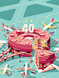 40 years: Charles de Gaulle Airport by Vincent Mahé, via Behance