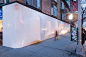 Blueprint white plastic installation at Storefront New York by SO-IL