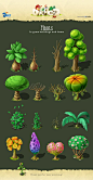 Plants: In game buildings and items on Behance