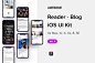 令人敬畏的iOS UI KITS - 读者博客卷。2（Figma）