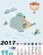 卡通可爱创意挂历2017年11月背景psd高清背景_新图网 https://ixintu.com 创意挂历 卡通 可爱动物 可爱日历 台历 彩色日历 日历 海报 背景 背景素材