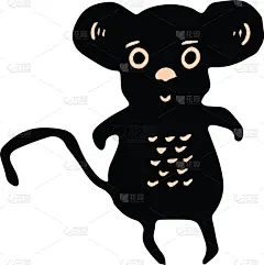 可爱的,鼠,卡通,奶酪,宠物,自然,符号,图标集,野生动物,剪影