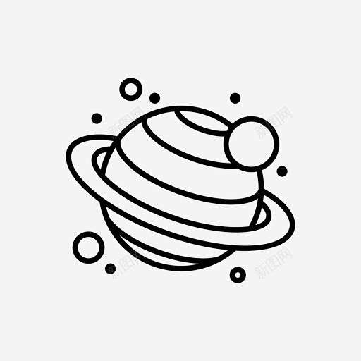 行星光环卫星图标 icon 标识 标志 ...