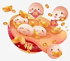 元宵节  - 源文件下载【酷图网】元宵节,汤圆,饺子,元宵佳节,灯笼,喜庆,农历正月十五,福,闹元宵,元宵快乐,猜灯谜,插画