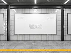 白空的广告牌。