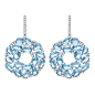 Kiki McDonough blue topaz and diamond hoop earrings (£6,900).