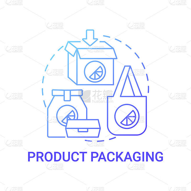 产品包装概念图标