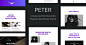 极简主义创意WordPress博客主题 Peter – Ajax Based Creative WordPress Theme  