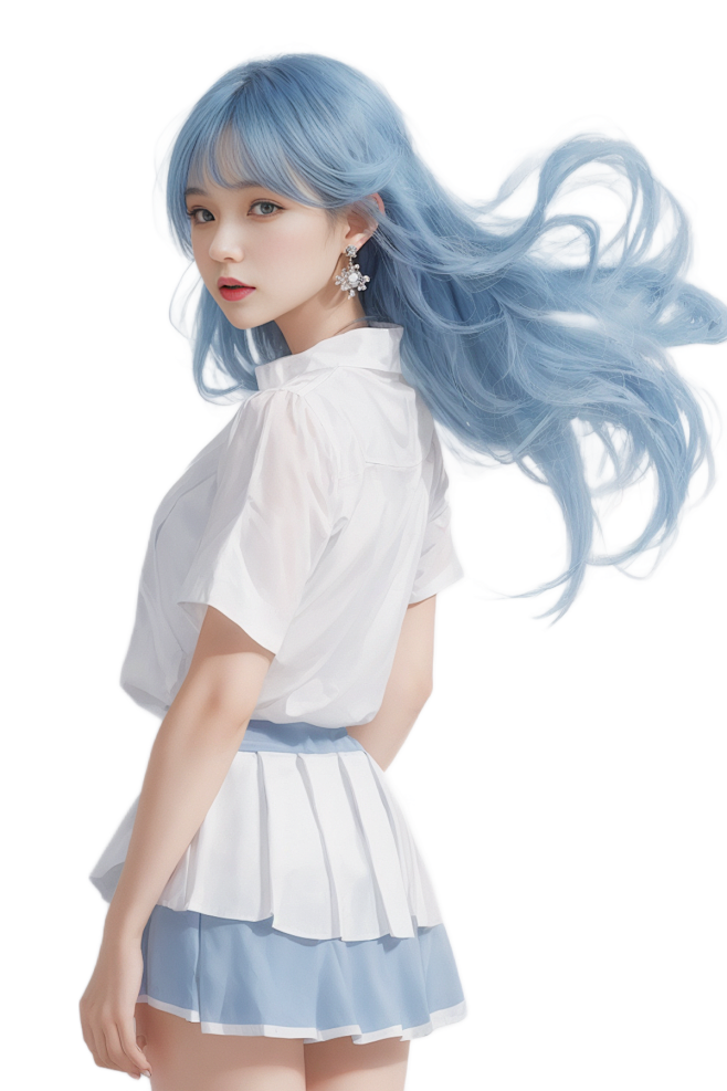 AI模特png