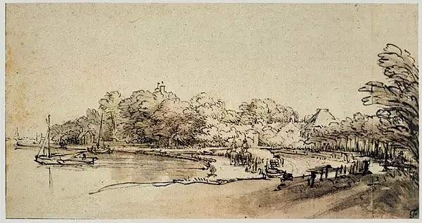 大师伦勃朗素描手稿