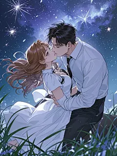 现代都市-情侣-夜晚-星空-拥吻        设计请认准我们淘宝搜索 @独角兽封面设计 (3)