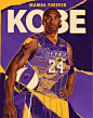KOBE : A cover Illustration created for Reverse Magazine #5 honoring the memory and legacy of Kobe Bryant.