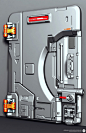 Polycount Forum sci-fi door by ae