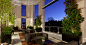 Viewing the beautiful and relaxing lounge and dining are on this rooftop garden