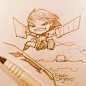 A little Attack on Titan chibi sketch.  #Q版# #手绘#  #头像#
