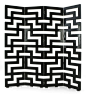 Christopher Guy :: 46-0007 Greek Key Modern or classic, elegant and unique, this timeless geometric maze screen, stunning in black or white lacquer, adds style to any setting.