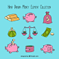 Hand-drawn money element collection