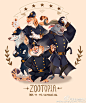 #zootopia##疯狂动物城#原作无关换装妄想，捣鼓了英格兰维多利亚晚期的警服，还有chief bogo的苦瓜脸，可爱【……