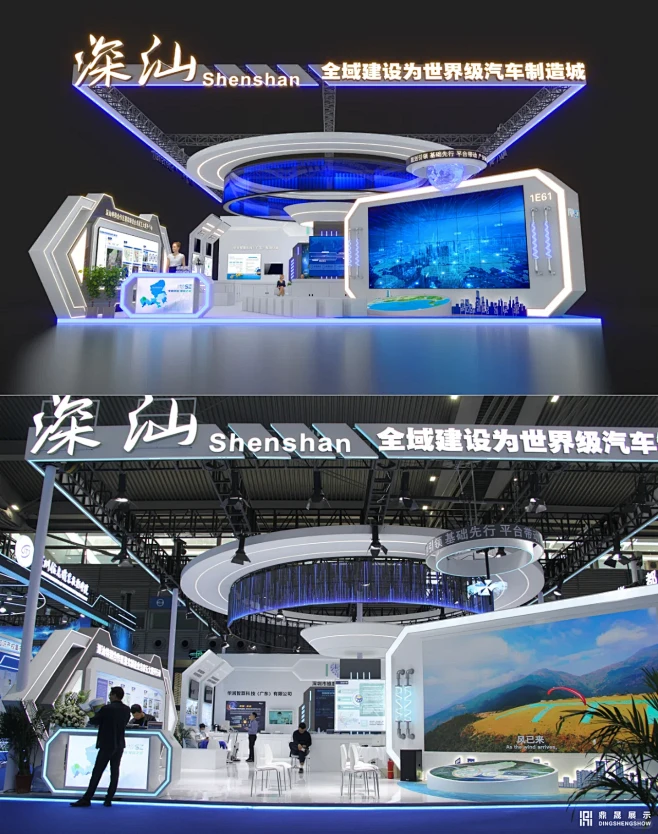 展会展台设计搭建-2023深圳高交会-深汕展位图片_四面开图片素材-花瓣网