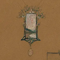 Art Nouveau新艺术风格古董珠宝画稿，如果我非常非常非常富有，新艺术大师的珠宝一定是我必藏的系列。 ​​​​