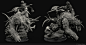 Grommash , Ankush Khare : Adding some more renders of Grommash.  Its based on the concept of  "Wang Xiaoyu"