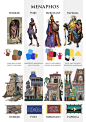Menaphos, Neil Richards : Some of the artwork that goes into a large project update like Menaphos. <br/>From initial map designs, blockouts, mood shots, paintovers, building designs and finally props.<br/>Lots of the designs are my own and are