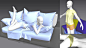 【新提醒】作品_静帧作品《沙发上的女人》制作解析-Woman on the Sofa -