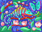 Chameleon plant flower butterfly chameleon