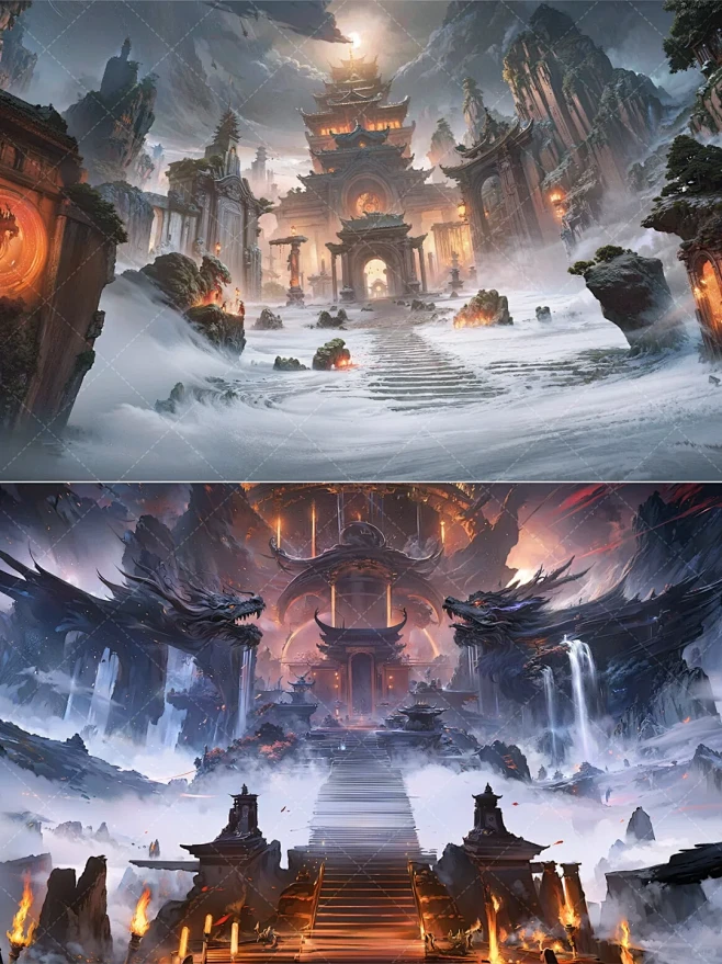 绘梦工坊丨AI仙侠古风背景《断魂殿》下 - 小红书-花瓣网