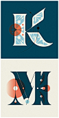 当插画与字体设计融合 by Nick Matej ​​​​