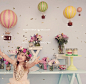 歐洲品牌繽紛熱氣球吊飾擺飾民宿咖啡店幼兒園親子餐廳裝飾 中-淘宝网