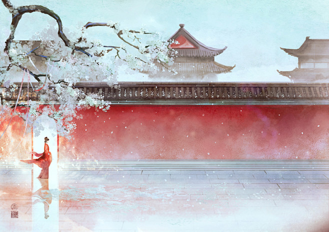 归来_画画的云淡风轻的插画作品_涂鸦王国...