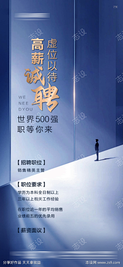 志设采集到招聘海报(下载请看来源)