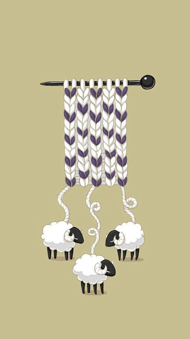  羊壁纸。羊年新年快乐！