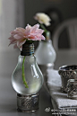 [] DearYuki森女新闻速递#森家居#灯泡制成的花瓶，有种复古的美感。[可爱]来自:新浪微博