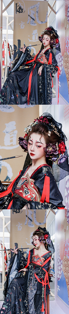A莱色集团醉唐风技术总监华华采集到古风摄影唐装