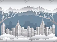 城市建筑剪纸 【酷图网】旅游海报,国外旅游,剪纸,城市剪纸,纸雕,城市纸雕,世界城市,城市剪影,旅游广告,贺卡,设计素材,背景,城市天际线,卡通城市,手绘城市