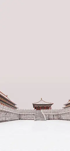 全面屏壁纸｜故宫初雪 雪落满宫城