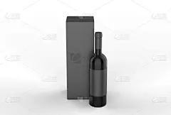 酒瓶,盒子,三维图形,绘画插图,标签,空白的,轻蔑的,品牌标记,饮料,葡萄酒