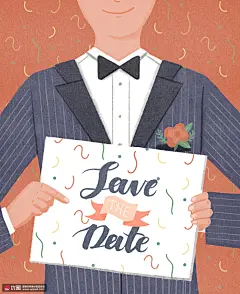 新婚蜜月婚礼系列插画PSD高清分层素材 ti331a1910图片人物插画素材下载-优图网-UPPSD