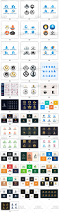 房地产LOGO标志商标房屋周边产业扁平图标店标ai矢量平面设计素材-淘宝网