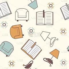 与书籍、台灯、扶手椅无缝搭配