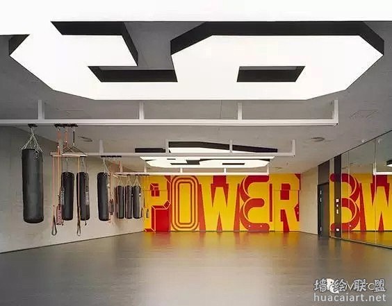 体育健身墙体彩绘墙绘壁画-墙绘联盟