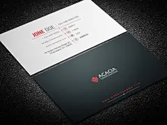 商务名片设计欣赏！大胆的精简