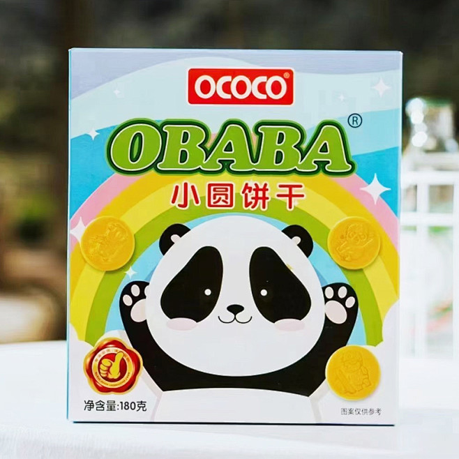 ococo小圆饼干OBABA180g 休...