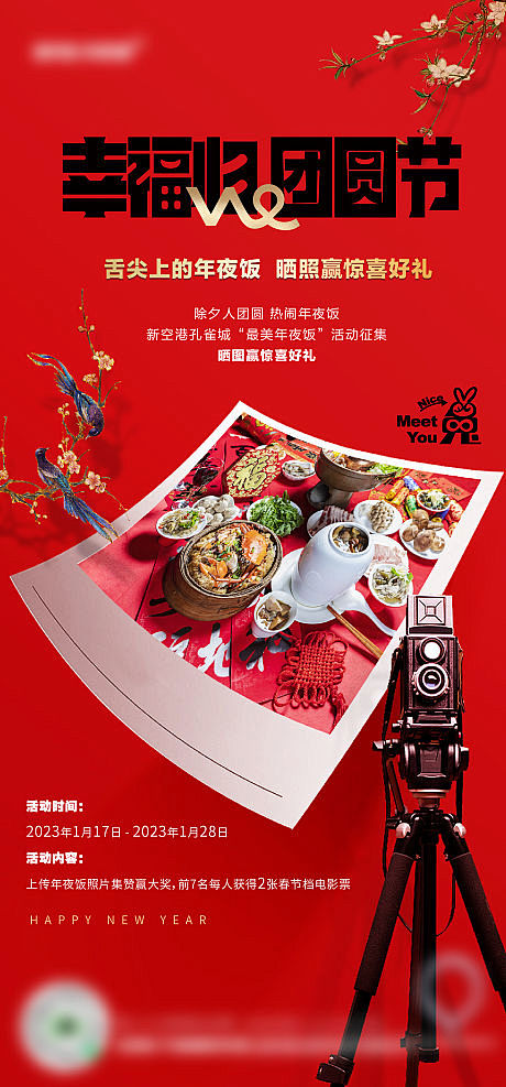海报 房地产 团圆饭 年夜饭 摄影