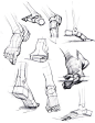 foot reference. Geometric feet!