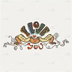 文字,乱画,英文字母I,创造力,华丽的,热情,绘制,问候,庆祝,爱