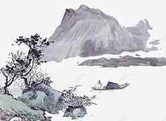中国古风水墨山水免扣透明插画后期美化PS设计350 透明 元素 免抠png 设计图片 免费下载 页面网页 平面电商 创意素材