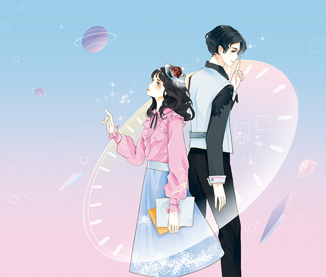 时光少女_墨猫猫__插画师作品_涂鸦王国...